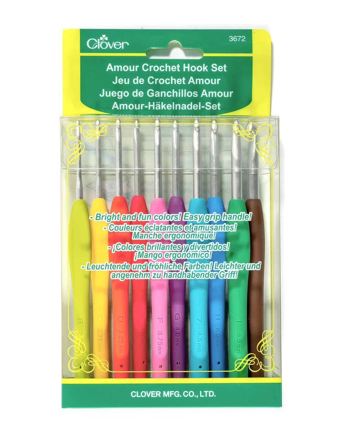 Clover Crochet Hooks Clover Amour Crochet Hook Set