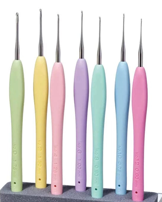 Clover Crochet Hooks Clover Amour Steel Crochet Hook Set