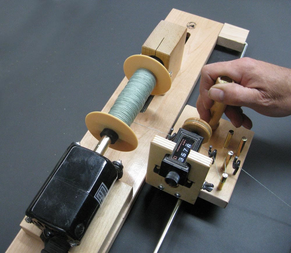 Leclerc Looms Electric Bobbin Winder Double End with Tension Device and Counter Leclerc Electric Bobbin Winder