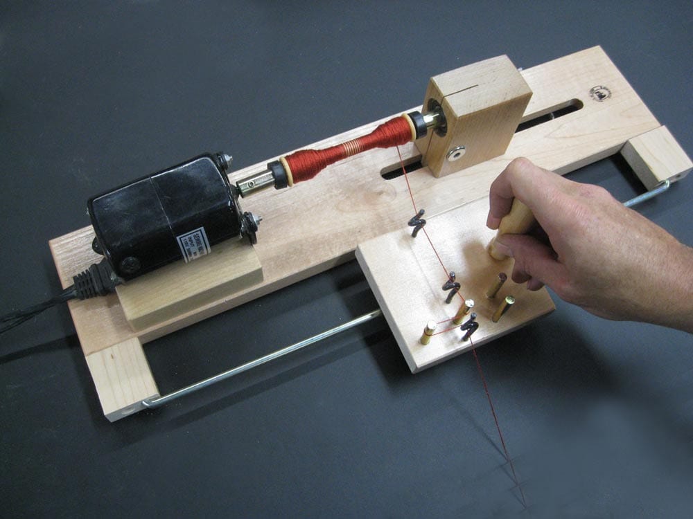 Leclerc Looms Electric Bobbin Winder Double End with Tension Device Leclerc Electric Bobbin Winder