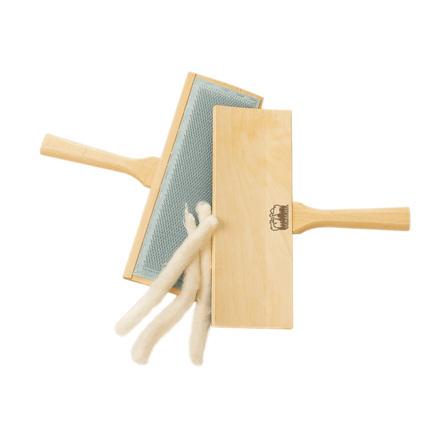 Schacht Spinning Curved Cotton Carders - 208 PSI Schacht Hand Carders