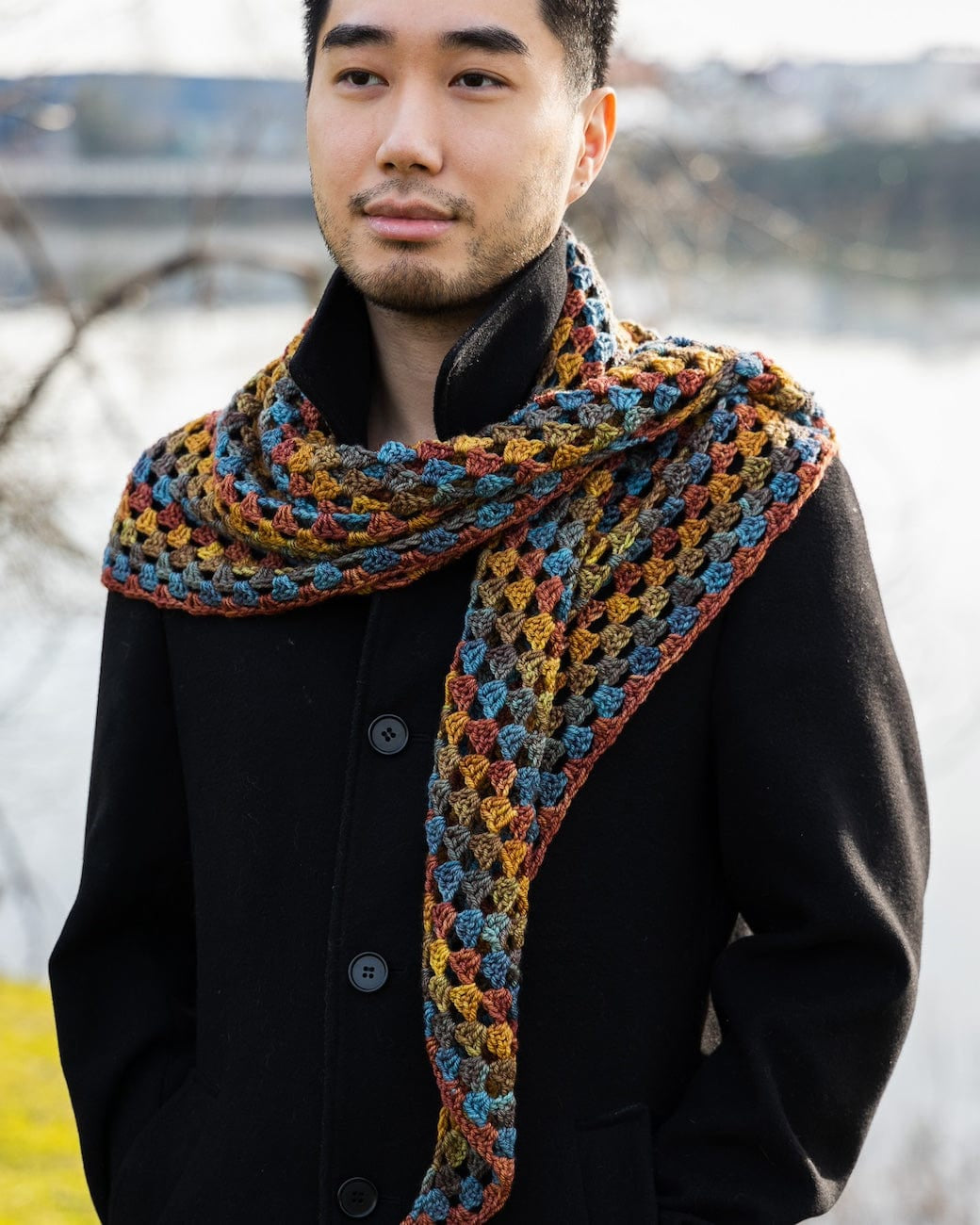 SweetGeorgia Yarns Crochet Patterns Coast to Colour Shawl