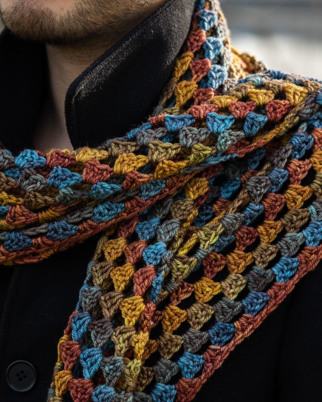 SweetGeorgia Yarns Crochet Patterns Coast to Colour Shawl
