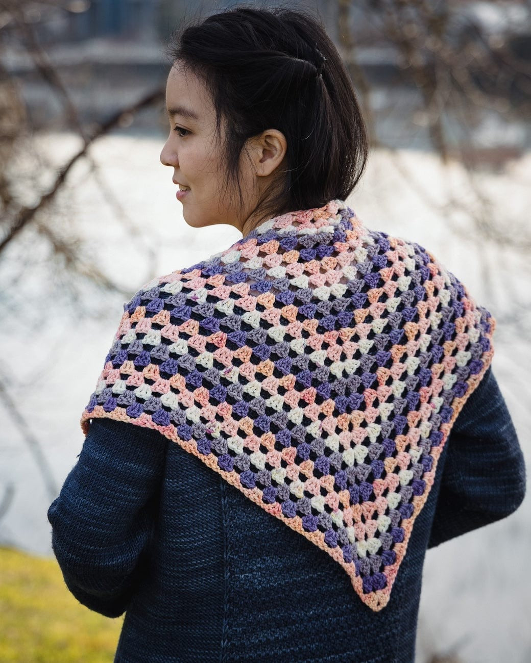 SweetGeorgia Yarns Crochet Patterns Coast to Colour Shawl