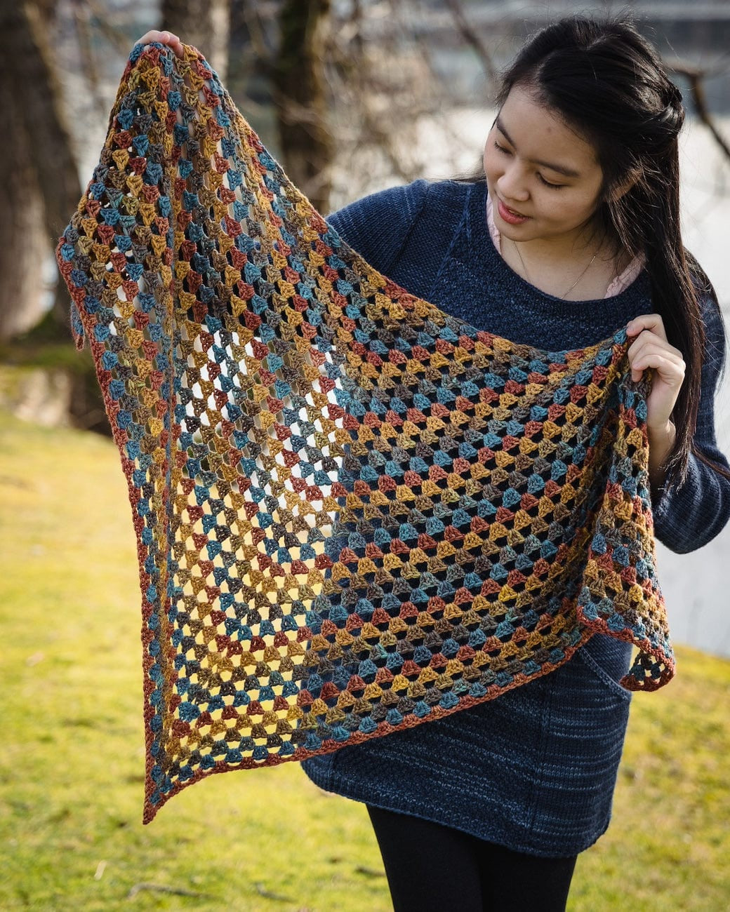 SweetGeorgia Yarns Crochet Patterns Coast to Colour Shawl