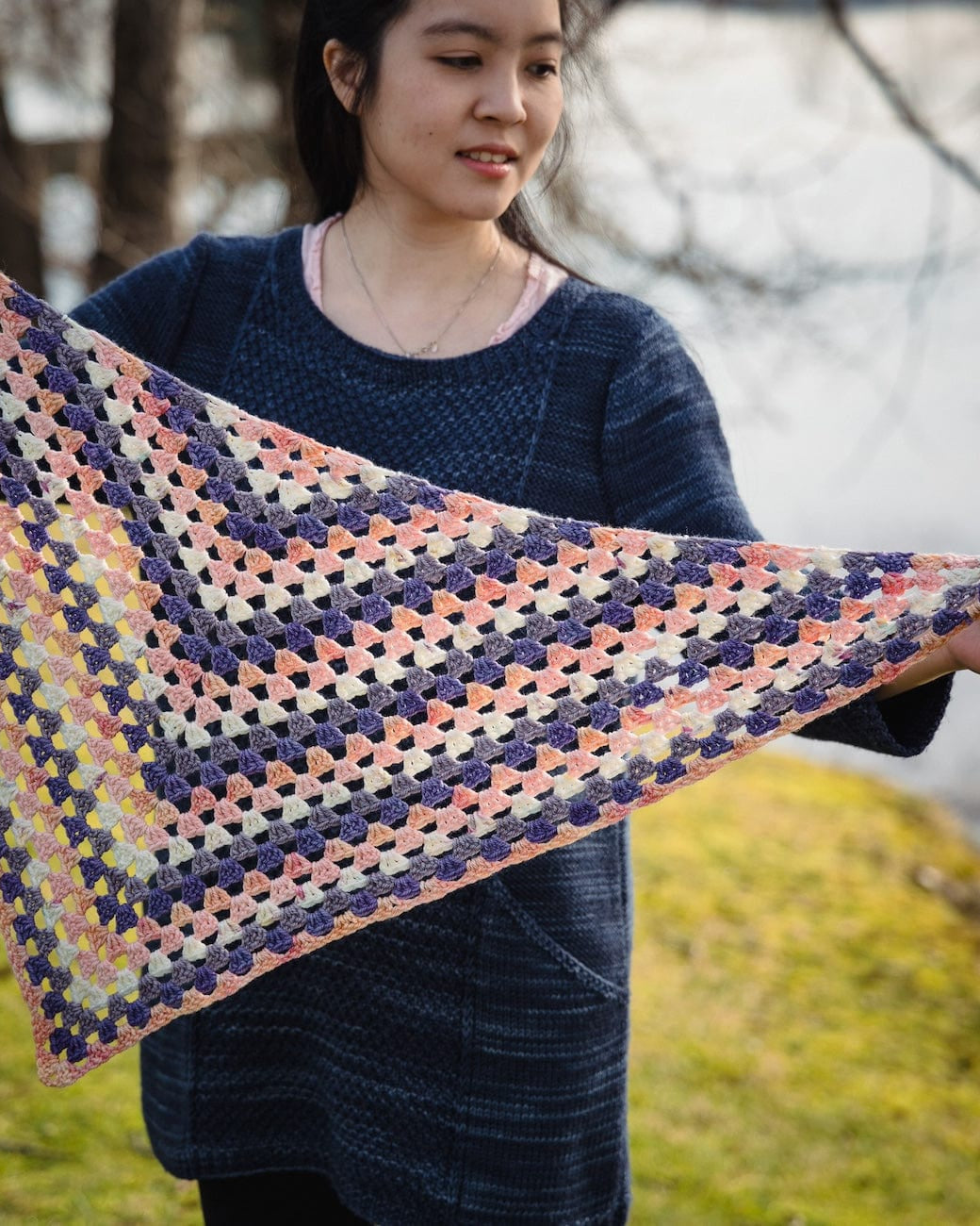 SweetGeorgia Yarns Crochet Patterns Coast to Colour Shawl