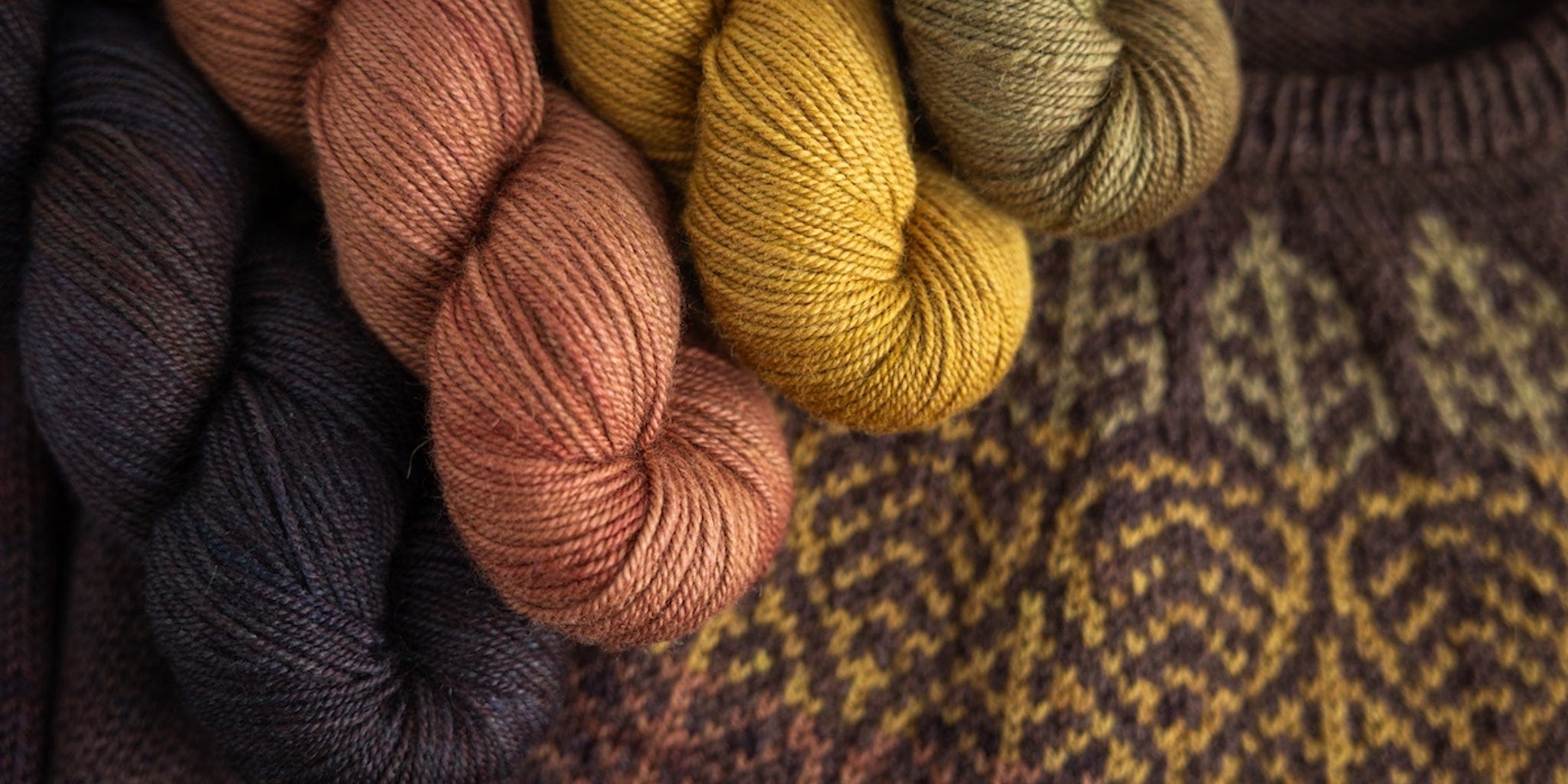 SweetGeorgia Yarns DK Yarns Falling Leaves Yarn Set