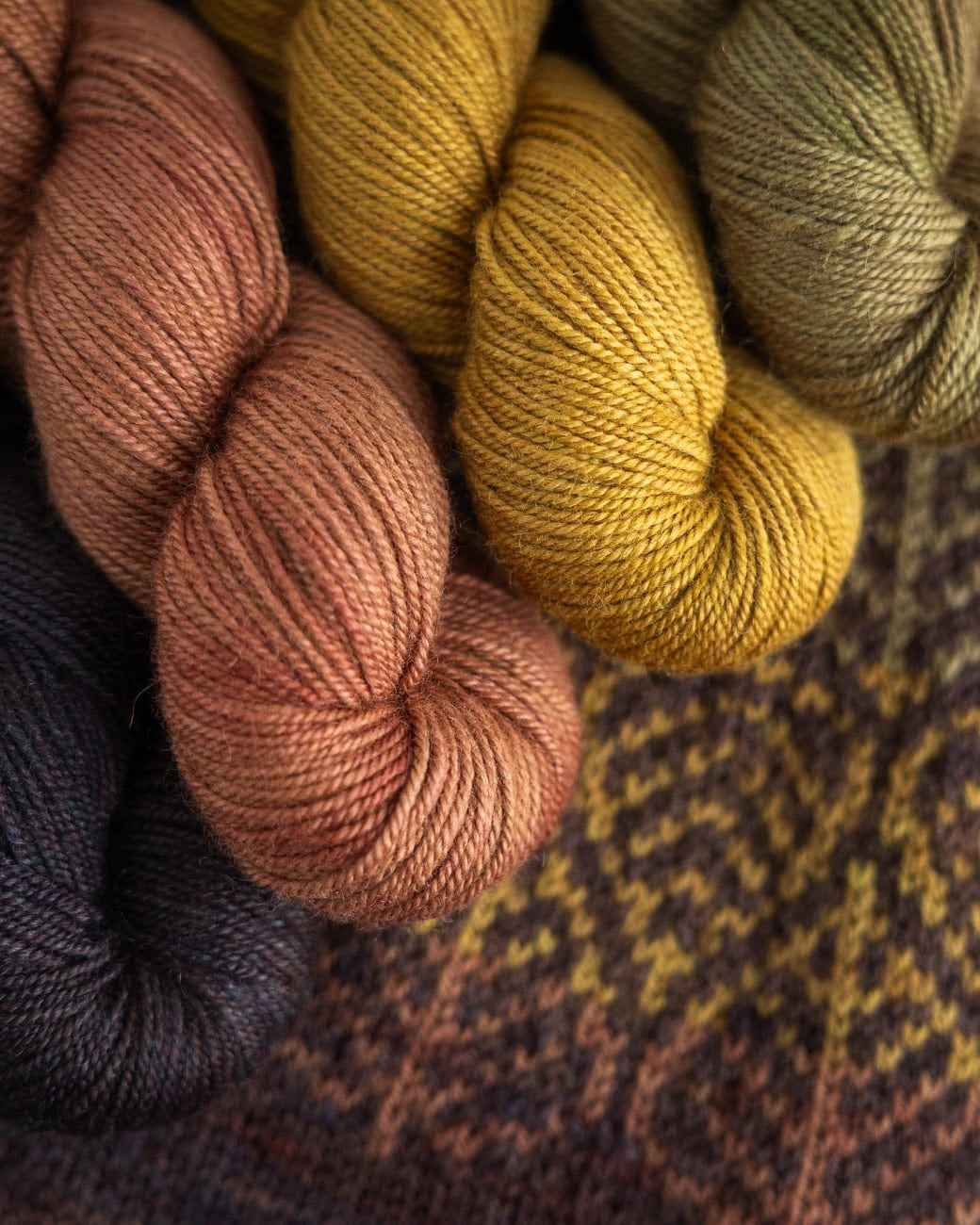 SweetGeorgia Yarns DK Yarns Falling Leaves Yarn Set
