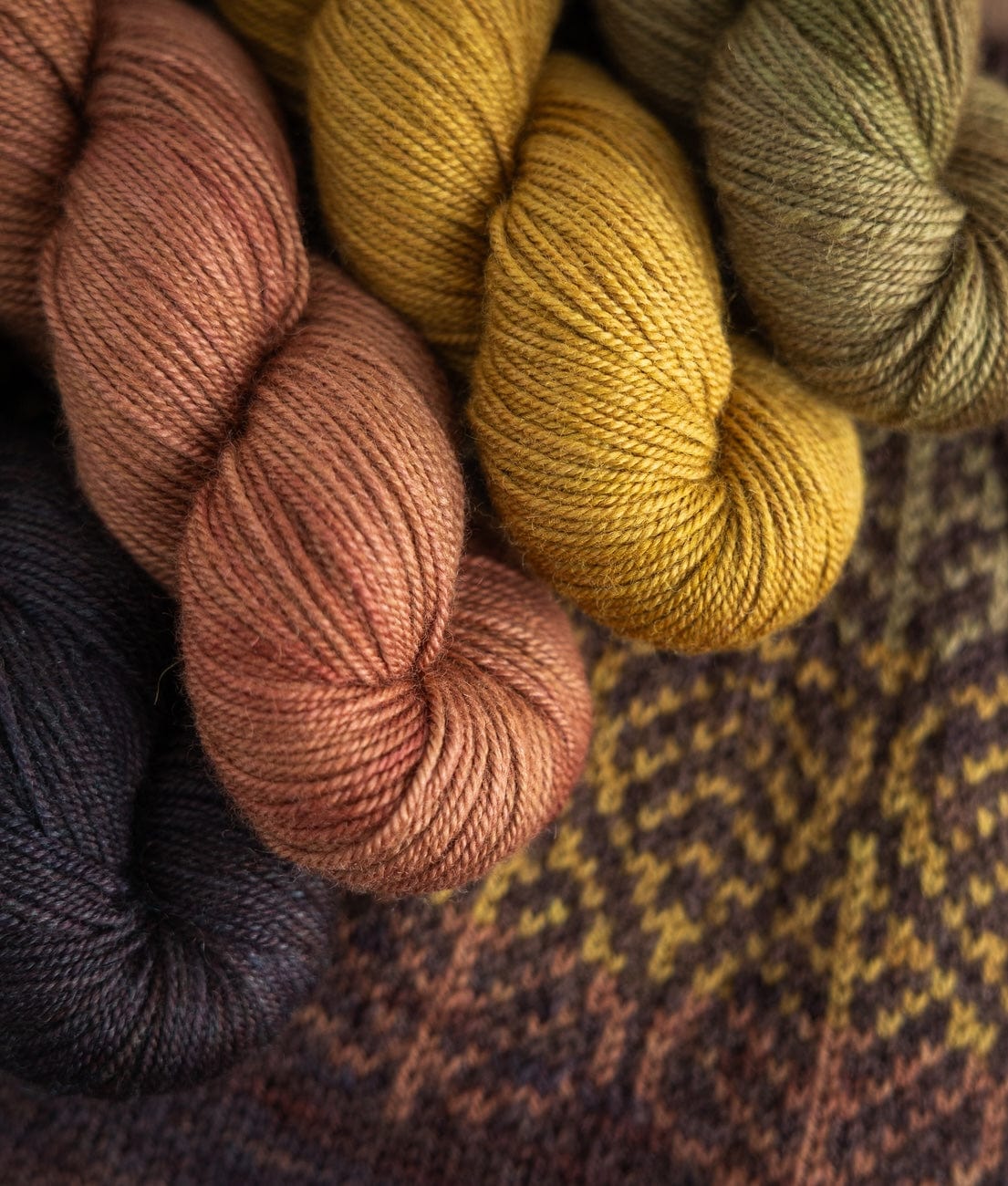 SweetGeorgia Yarns DK Yarns Falling Leaves Yarn Set