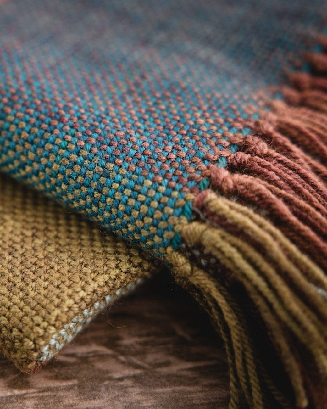 SweetGeorgia Yarns DK Yarns Minimalist Double Weave Blanket Yarn Set / Bluegrass