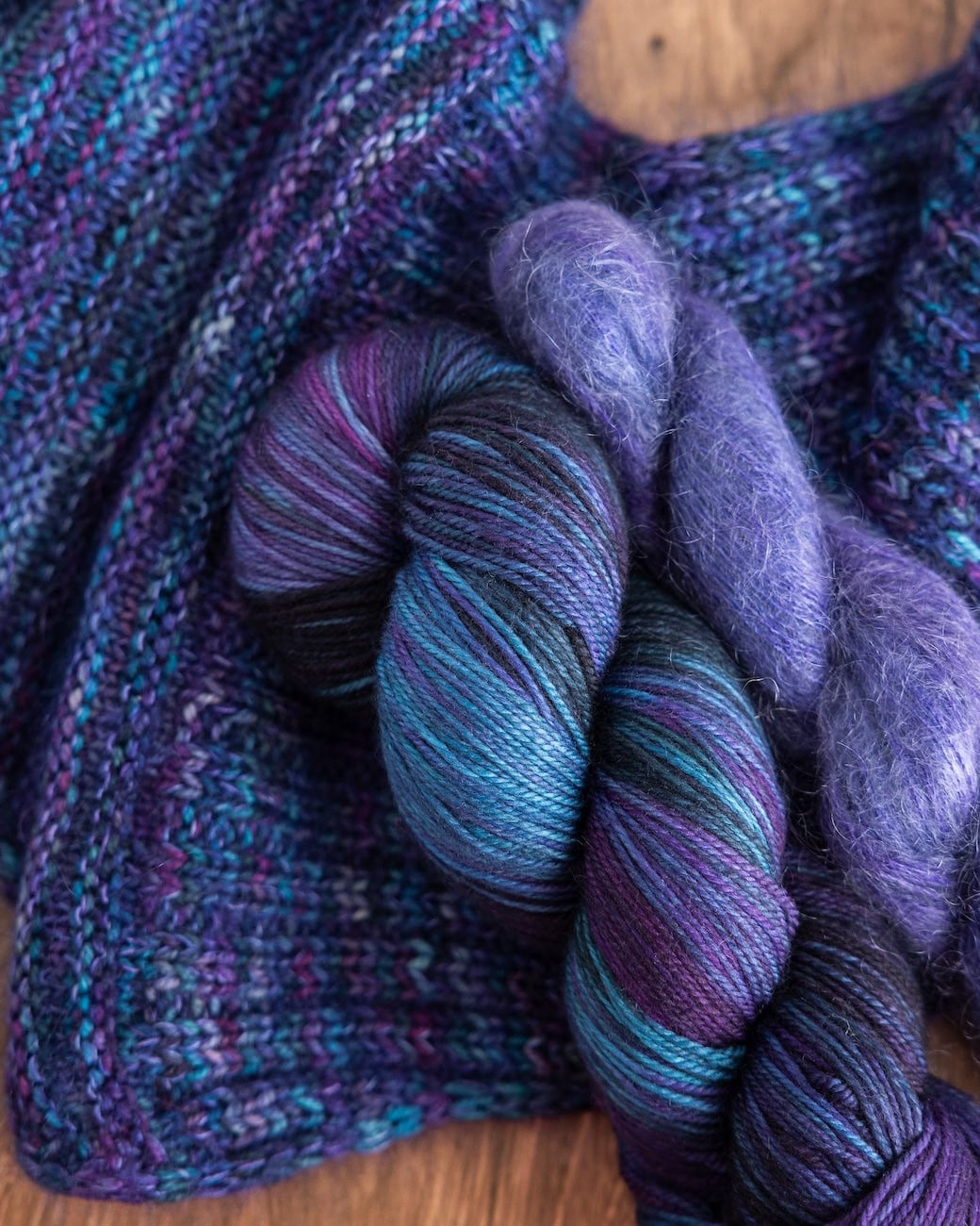 SweetGeorgia Yarns Fingering Yarns Rib Welt Scarf Yarn Set