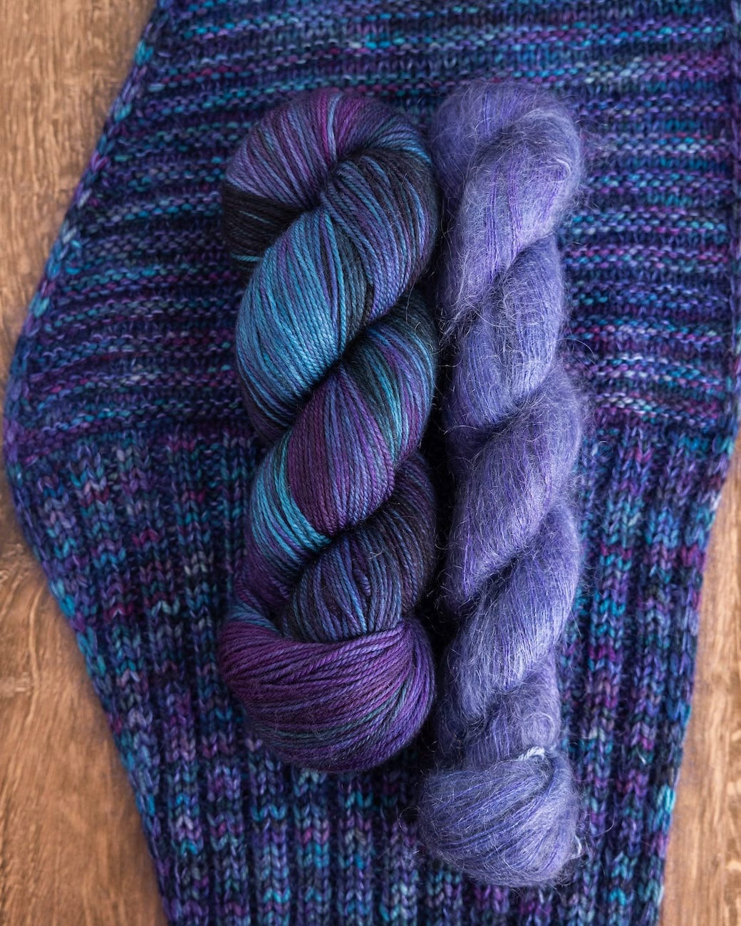SweetGeorgia Yarns Fingering Yarns Rib Welt Scarf Yarn Set