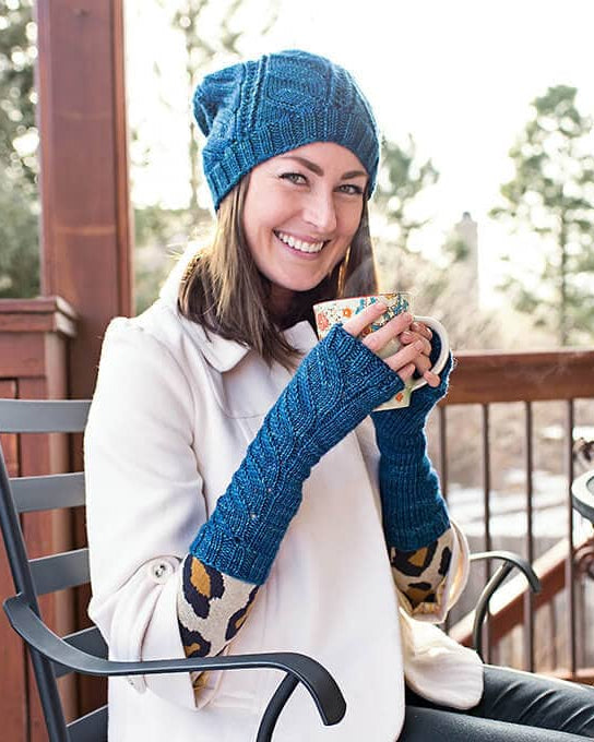 SweetGeorgia Yarns Knitting Patterns Anuanu Hat & Mitts