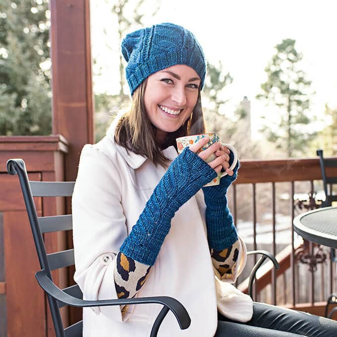 SweetGeorgia Yarns Knitting Patterns Anuanu Hat & Mitts