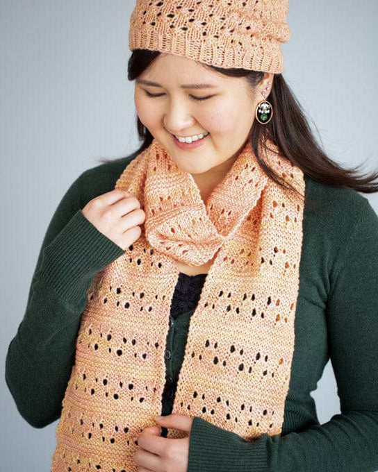 SweetGeorgia Yarns Knitting Patterns Candied Peach Set