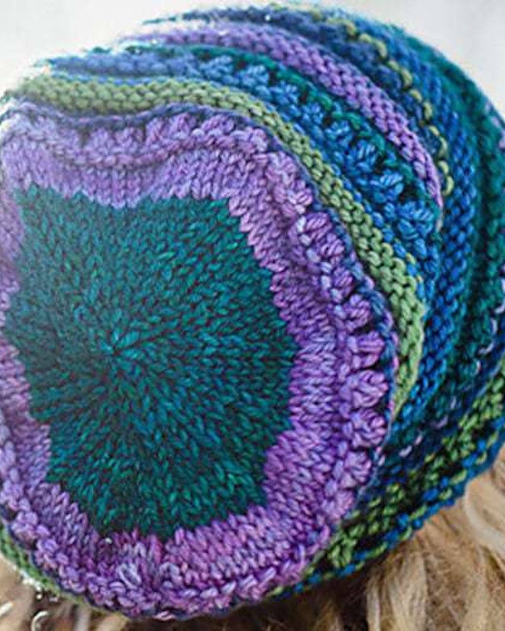 SweetGeorgia Yarns Knitting Patterns Candystripe Slouch Hat