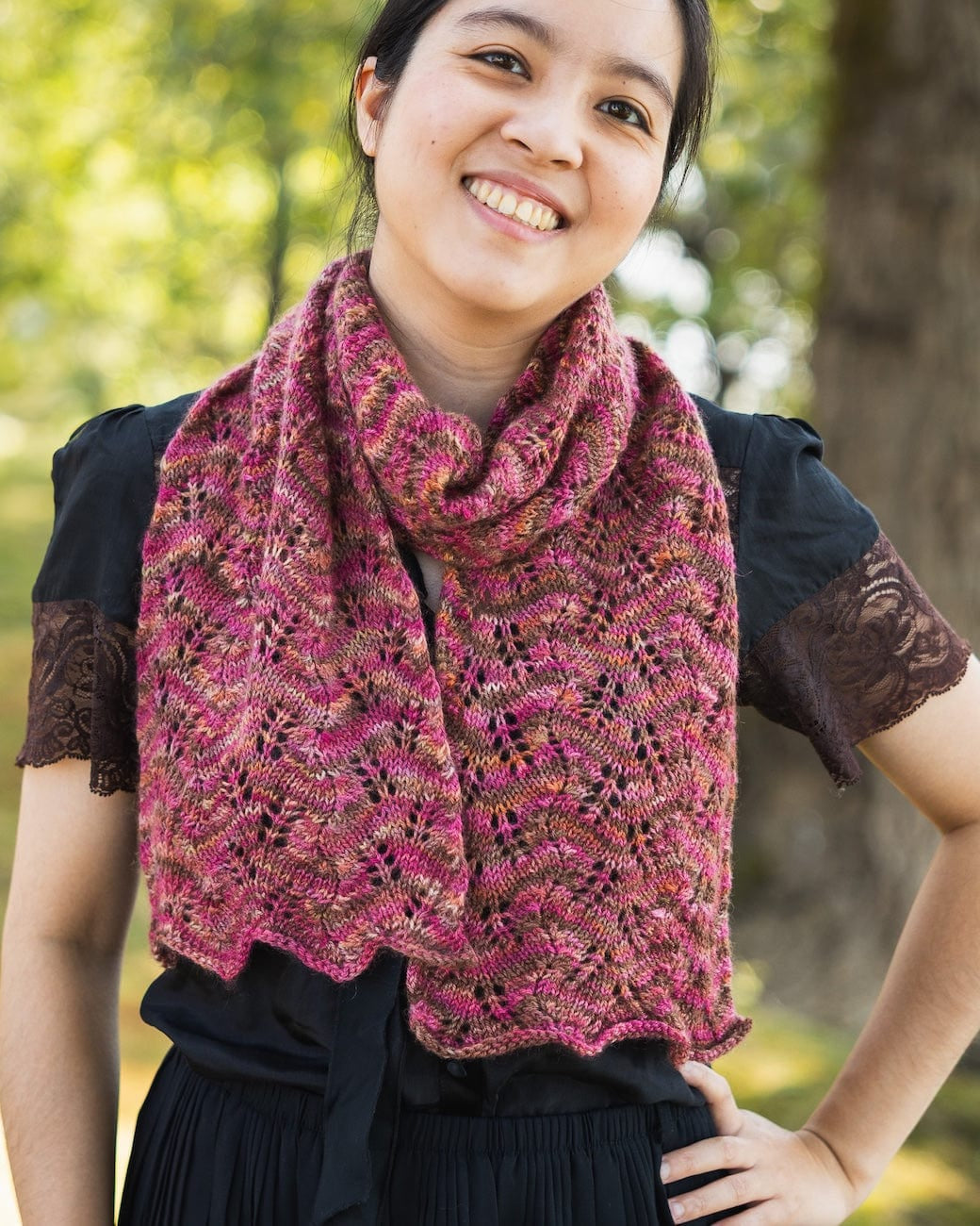SweetGeorgia Yarns Knitting Patterns CashSilk Fern
