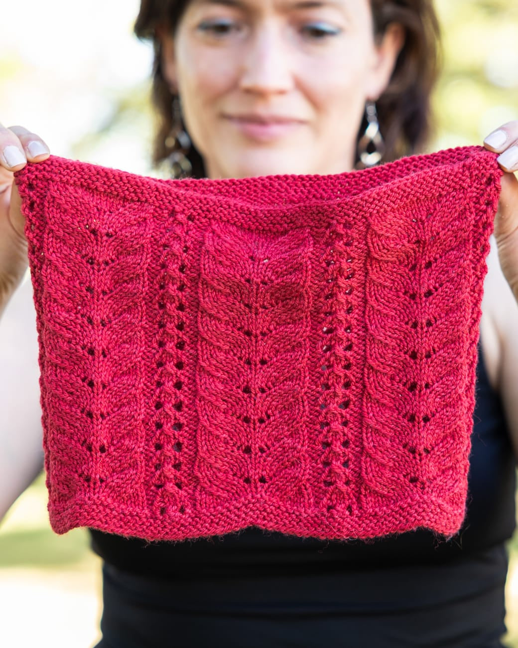 SweetGeorgia Yarns Knitting Patterns Cherry Lane Cowl