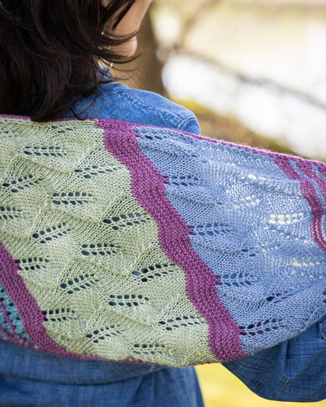SweetGeorgia Yarns Knitting Patterns Hebe Sunset Scarf
