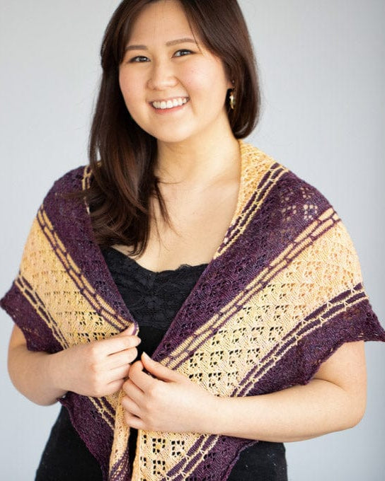 SweetGeorgia Yarns Knitting Patterns Plum & Custard