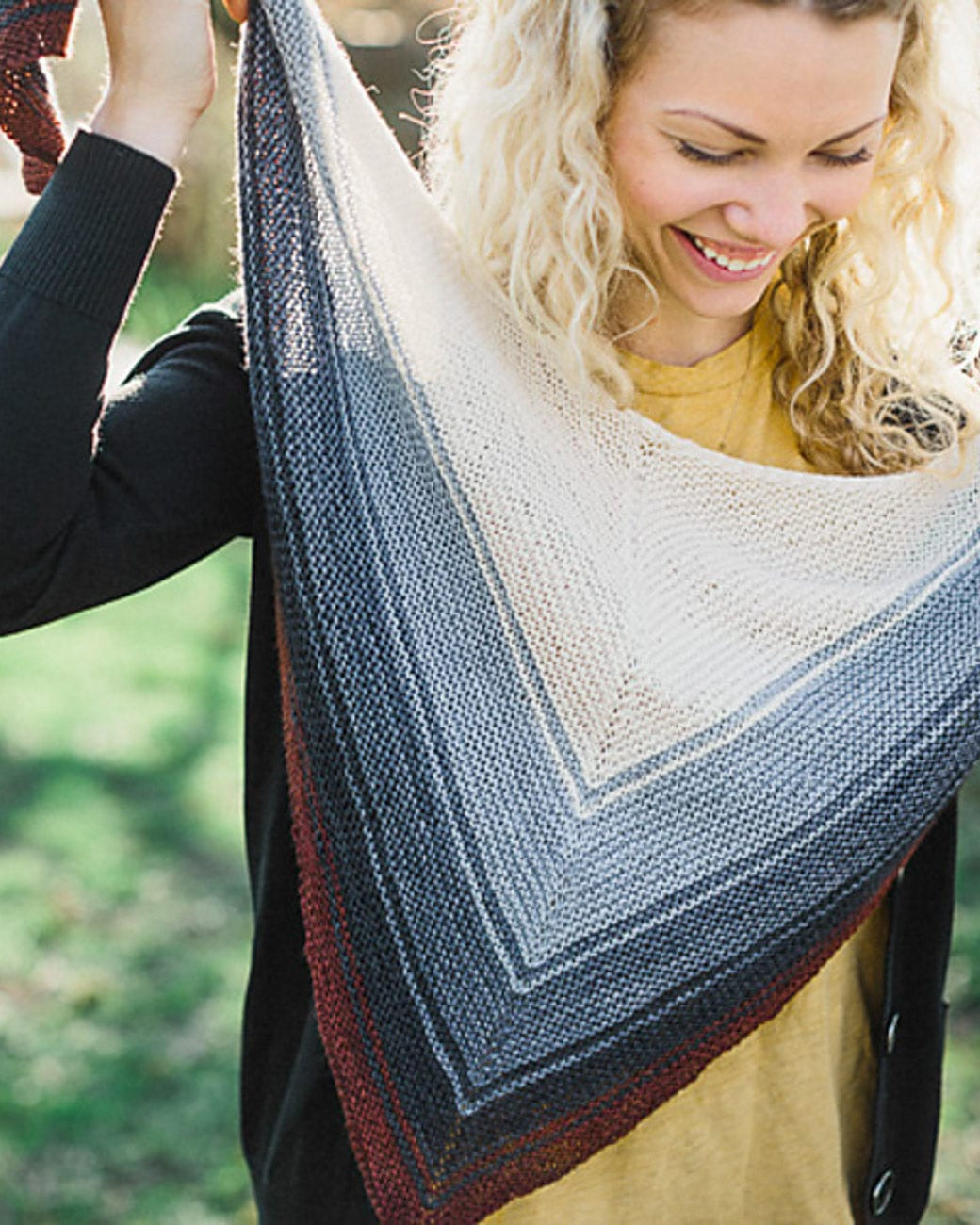 SweetGeorgia Yarns Knitting Patterns Reverb Shawl