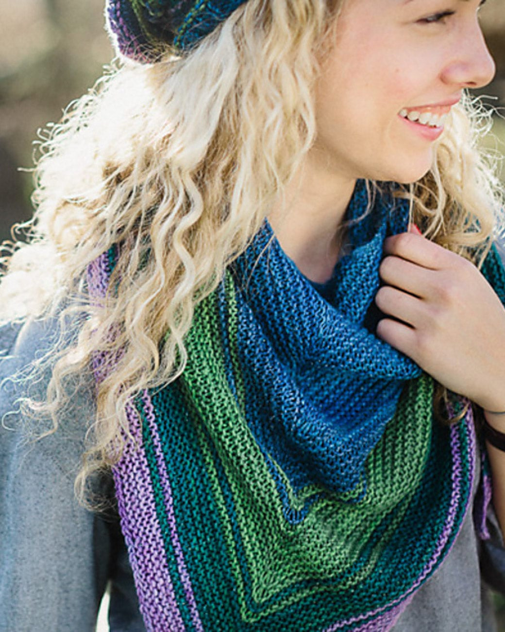 SweetGeorgia Yarns Knitting Patterns Reverb Shawl