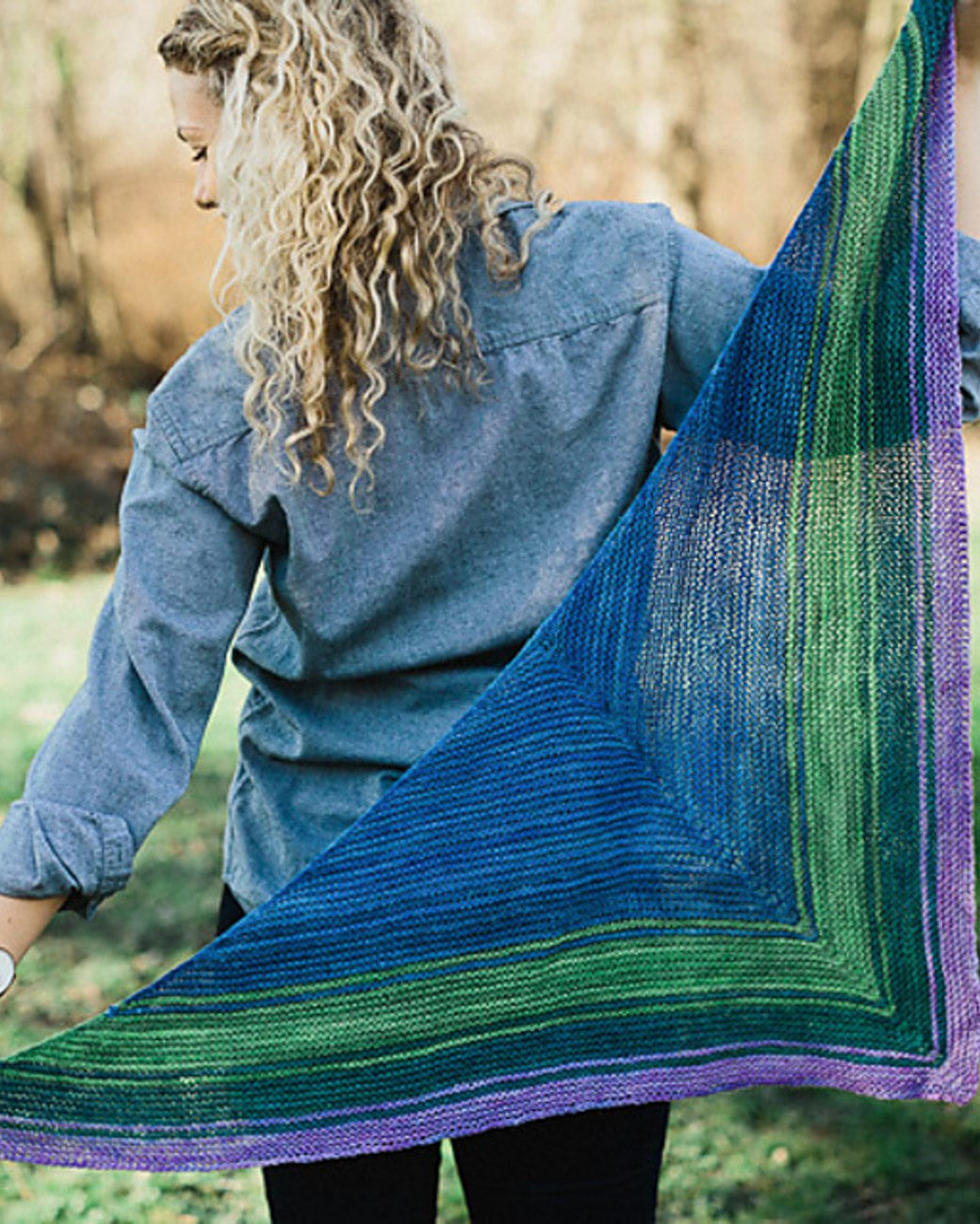 SweetGeorgia Yarns Knitting Patterns Reverb Shawl