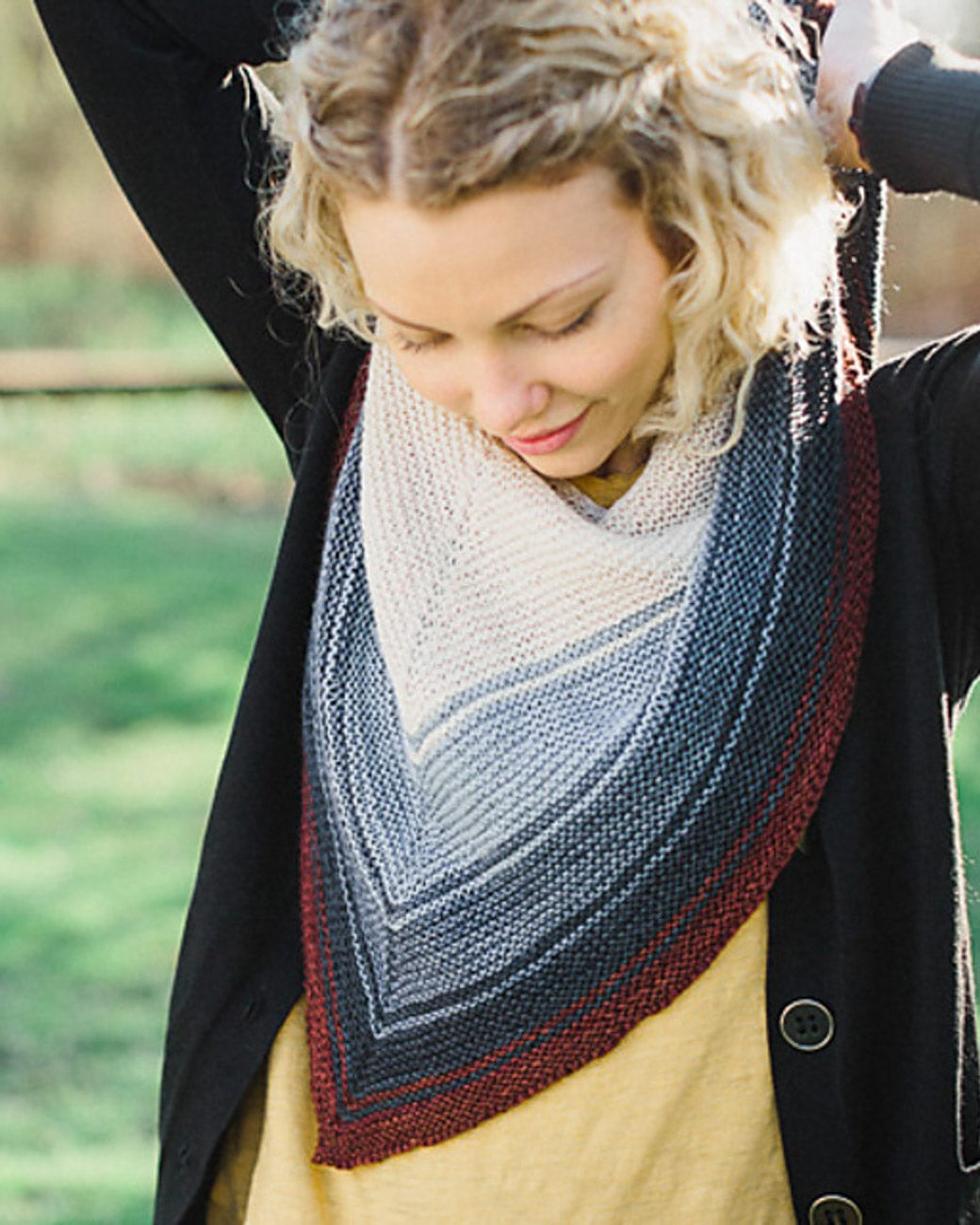 SweetGeorgia Yarns Knitting Patterns Reverb Shawl