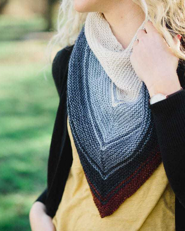 SweetGeorgia Yarns Knitting Patterns Reverb Shawl