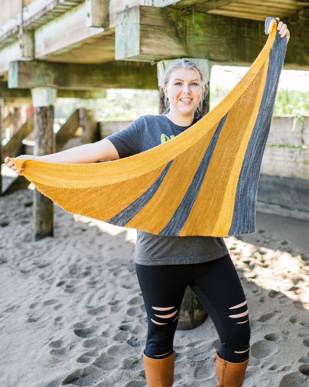 SweetGeorgia Yarns Knitting Patterns Sail Shawl