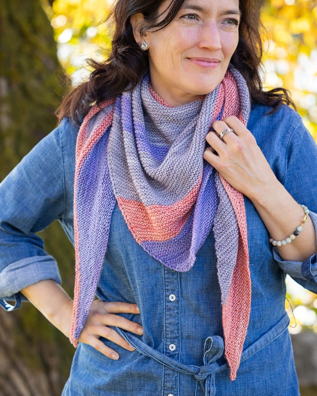 SweetGeorgia Yarns Knitting Patterns Sail Shawl