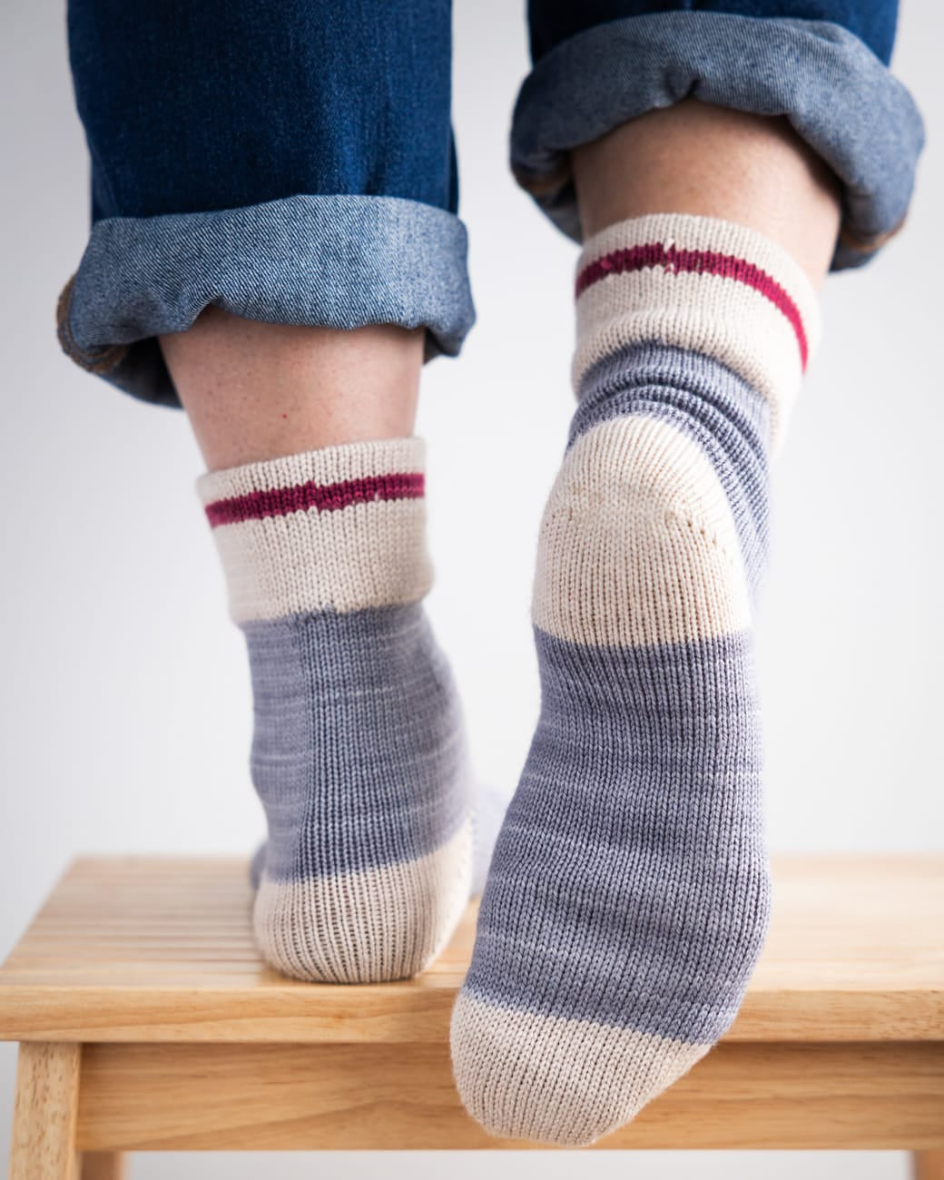 SweetGeorgia Yarns Machine Knitting Patterns Classic Cabin Socks