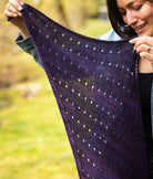 SweetGeorgia Yarns Machine Knitting Patterns Lacy Lakes Bias Scarf