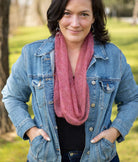 SweetGeorgia Yarns Machine Knitting Patterns Riverbend Bias Cowl