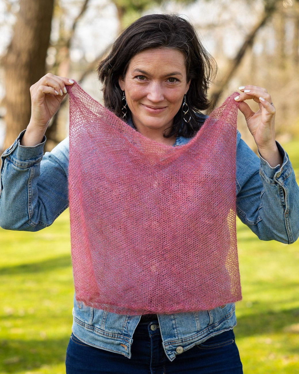 SweetGeorgia Yarns Machine Knitting Patterns Riverbend Bias Cowl