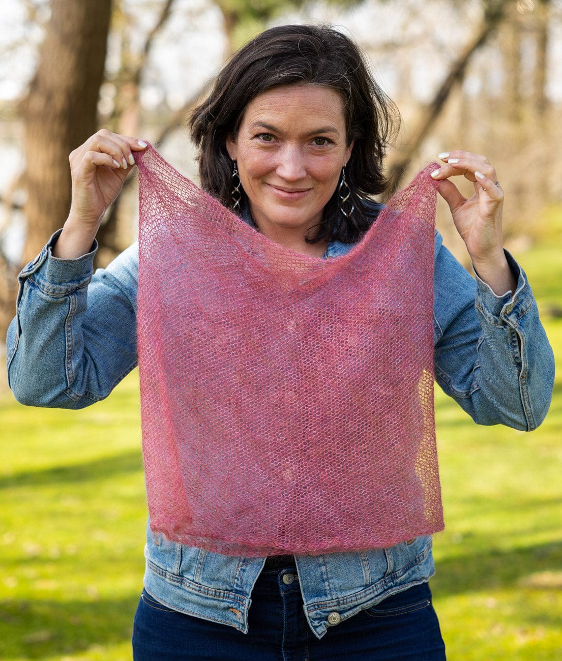 SweetGeorgia Yarns Machine Knitting Patterns Riverbend Bias Cowl