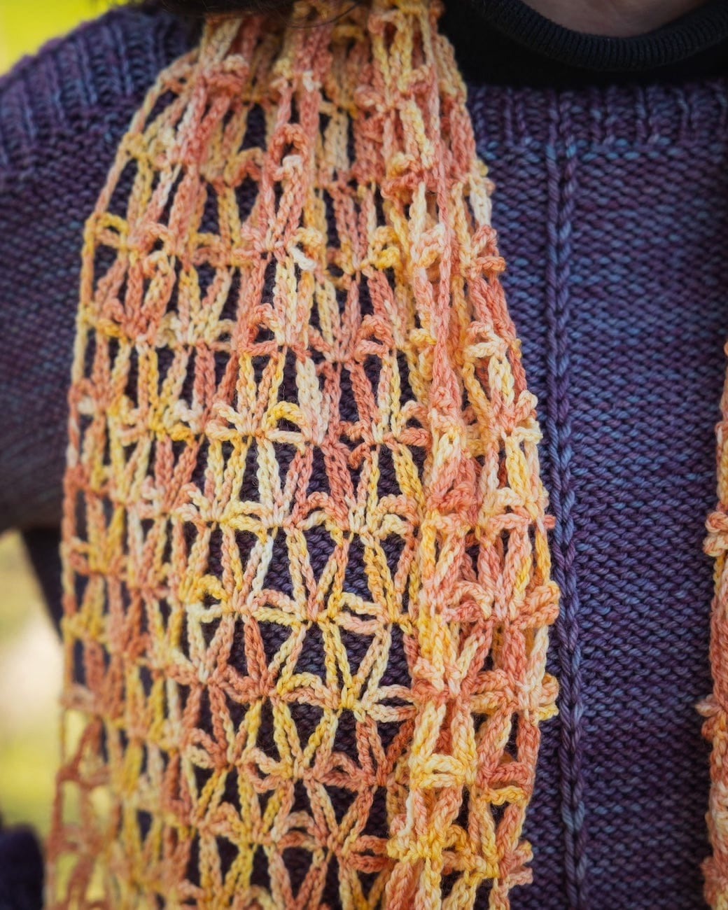 SweetGeorgia Yarns Machine Knitting Patterns Starfish Stole