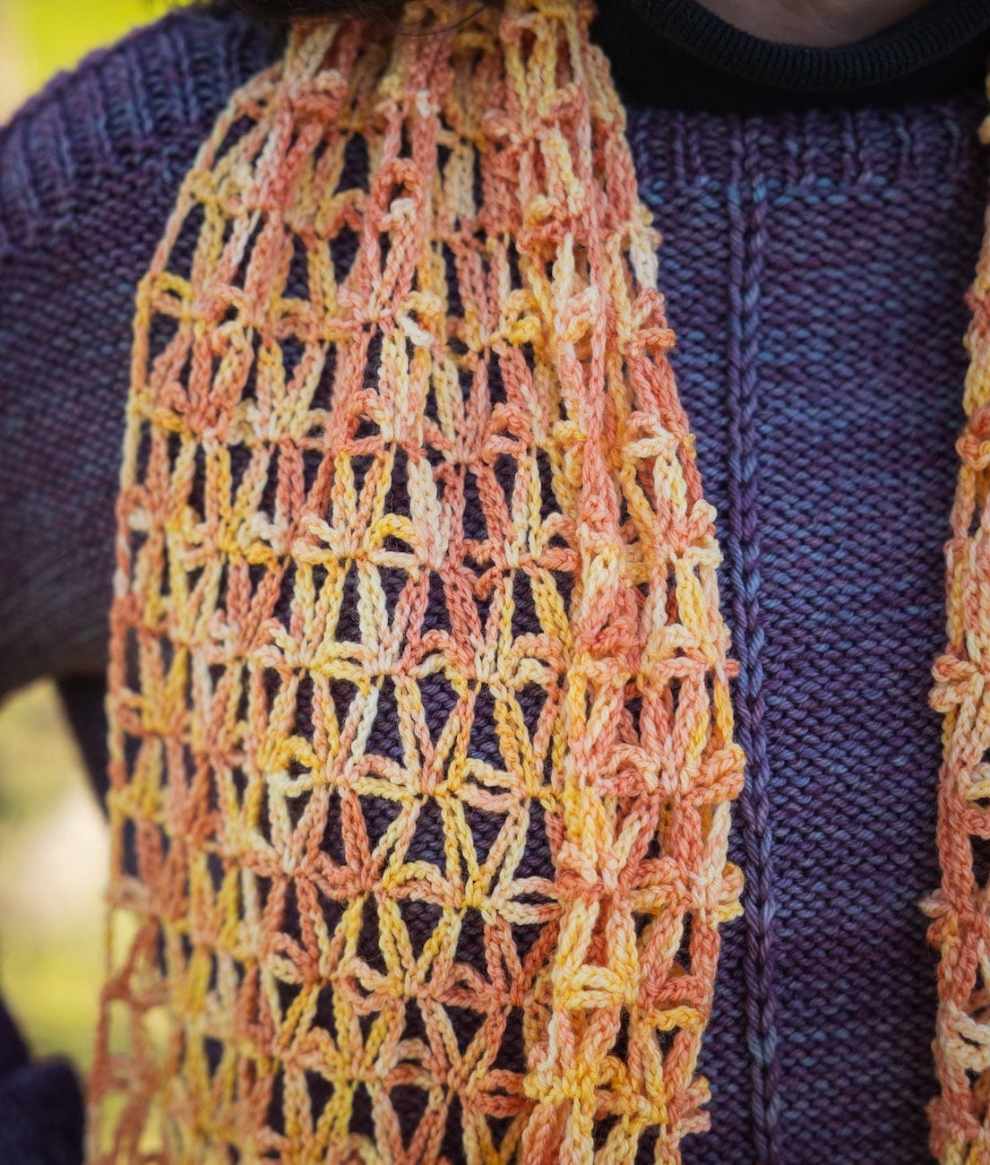 SweetGeorgia Yarns Machine Knitting Patterns Starfish Stole