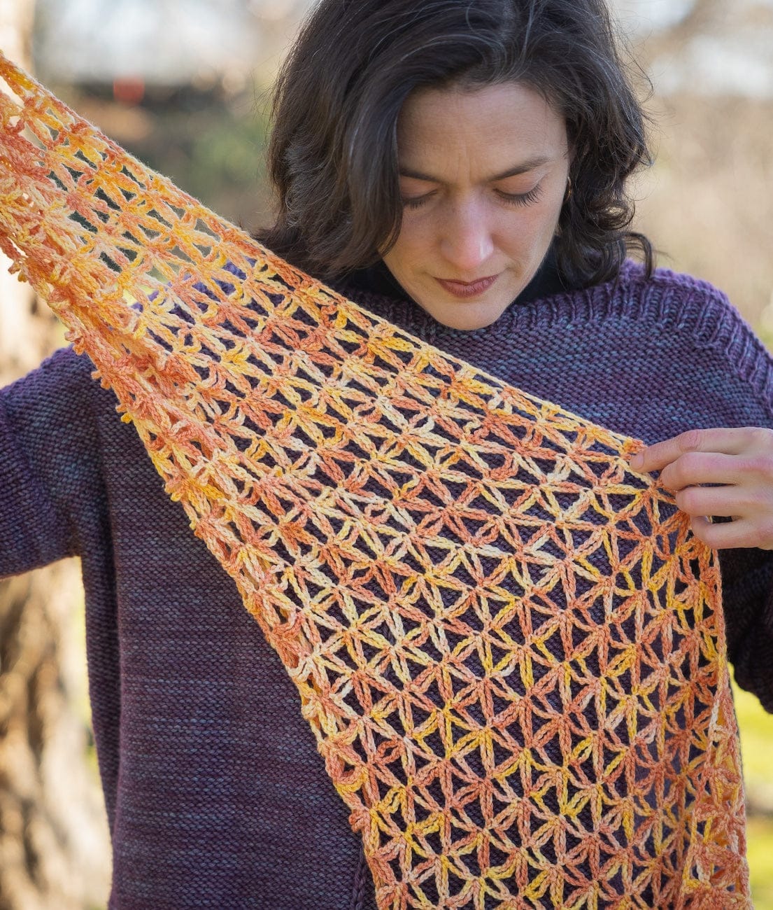 SweetGeorgia Yarns Machine Knitting Patterns Starfish Stole