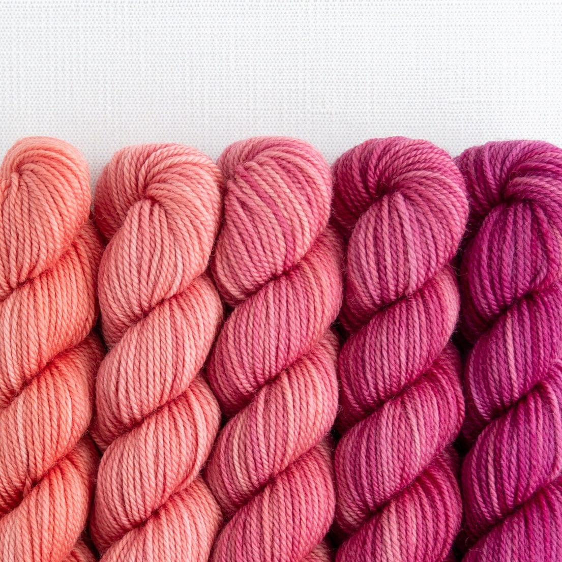 SweetGeorgia Yarns Mini-Skein Yarn Sets Bloom and Blossom Party of Five / Tough Love / Mini-Skein Set