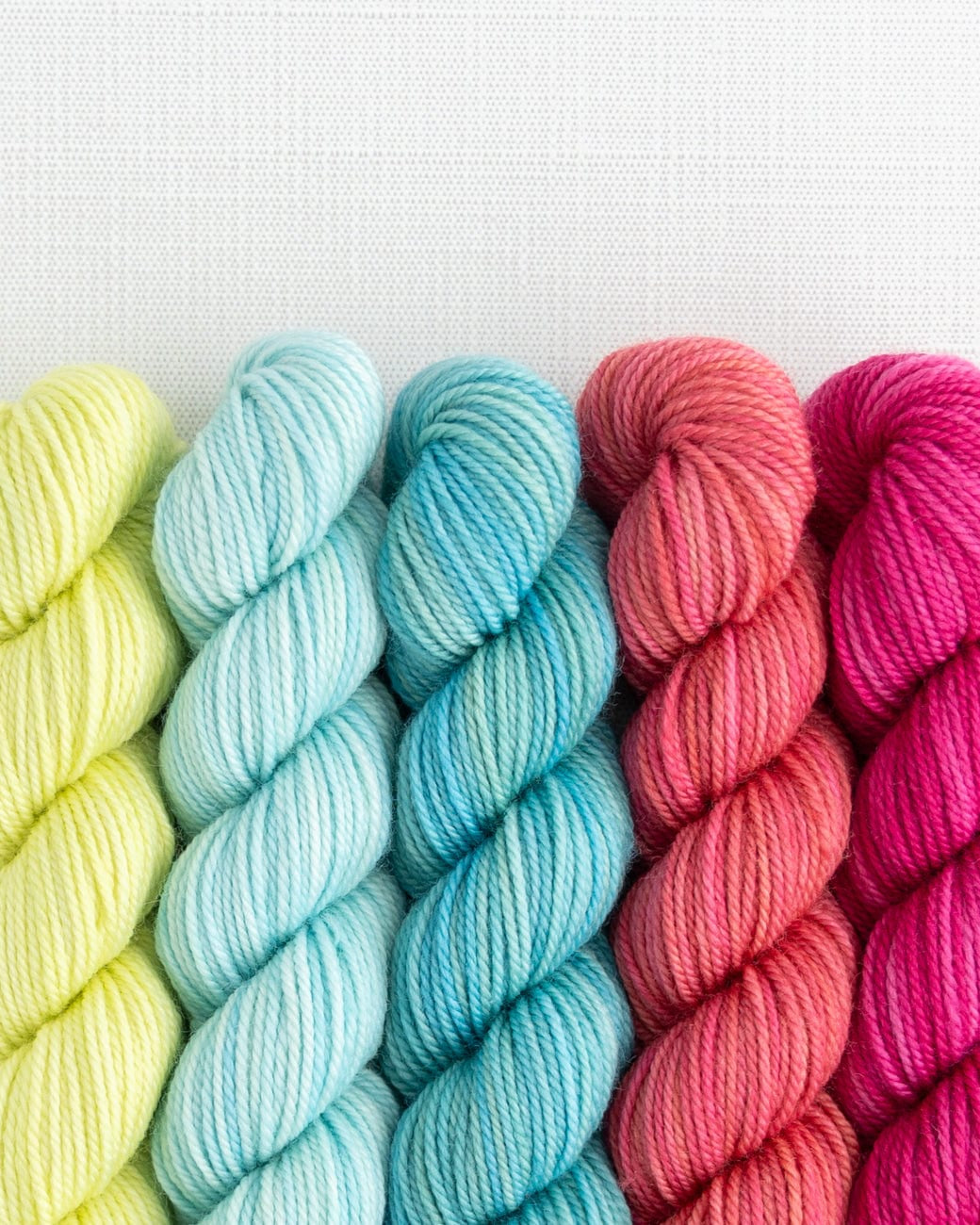 SweetGeorgia Yarns Mini-Skein Yarn Sets Candy Shop Party of Five / Tough Love / Mini-Skein Set