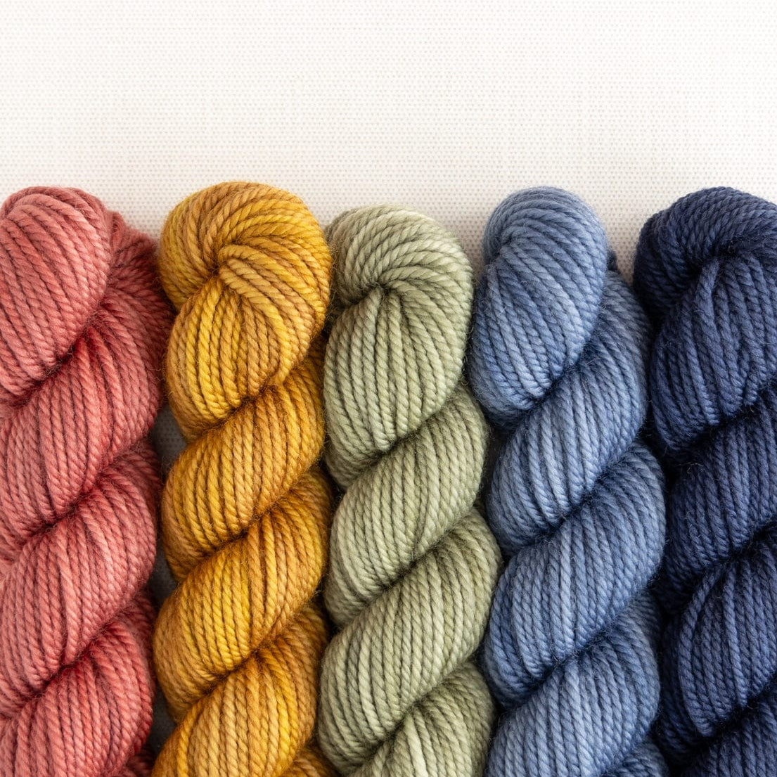 SweetGeorgia Yarns Mini-Skein Yarn Sets Canyon Ridge Party of Five / Superwash DK / Mini-Skein Set