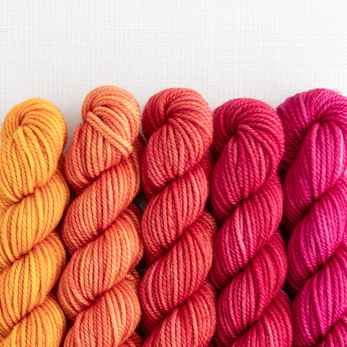SweetGeorgia Yarns Mini-Skein Yarn Sets Fruit Salad Party of Five / Superwash DK / Mini-Skein Set