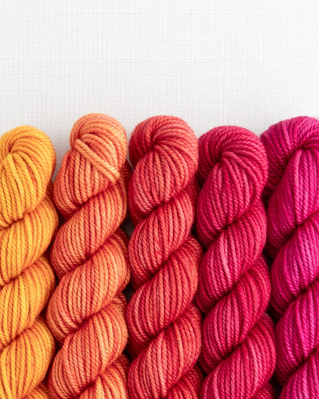SweetGeorgia Yarns Mini-Skein Yarn Sets Fruit Salad Party of Five / Superwash DK / Mini-Skein Set