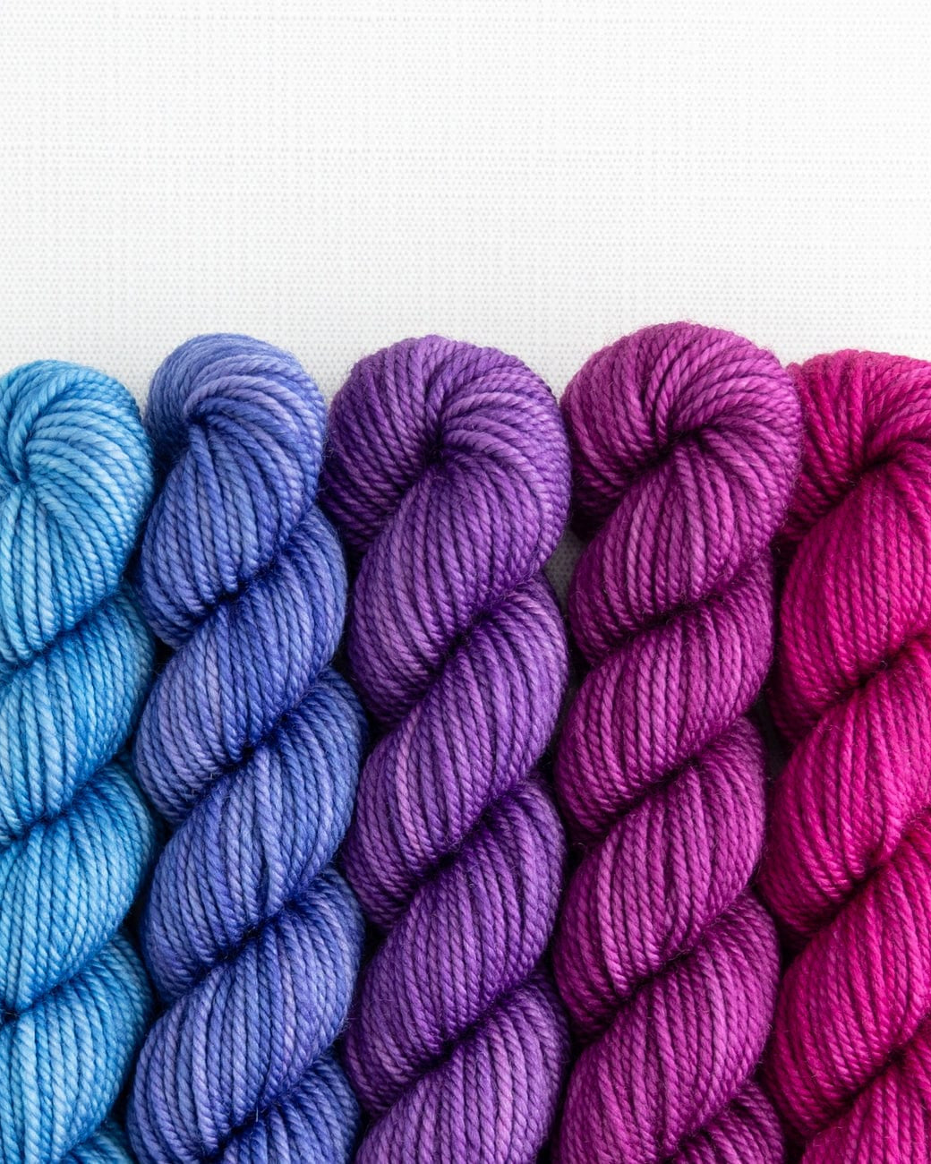 SweetGeorgia Yarns Mini-Skein Yarn Sets Garden Party Party of Five / Superwash DK / Mini-Skein Set