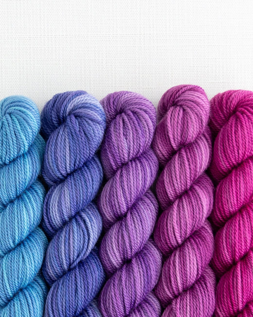 SweetGeorgia Yarns Mini-Skein Yarn Sets Garden Party Party of Five / Tough Love / Mini-Skein Set