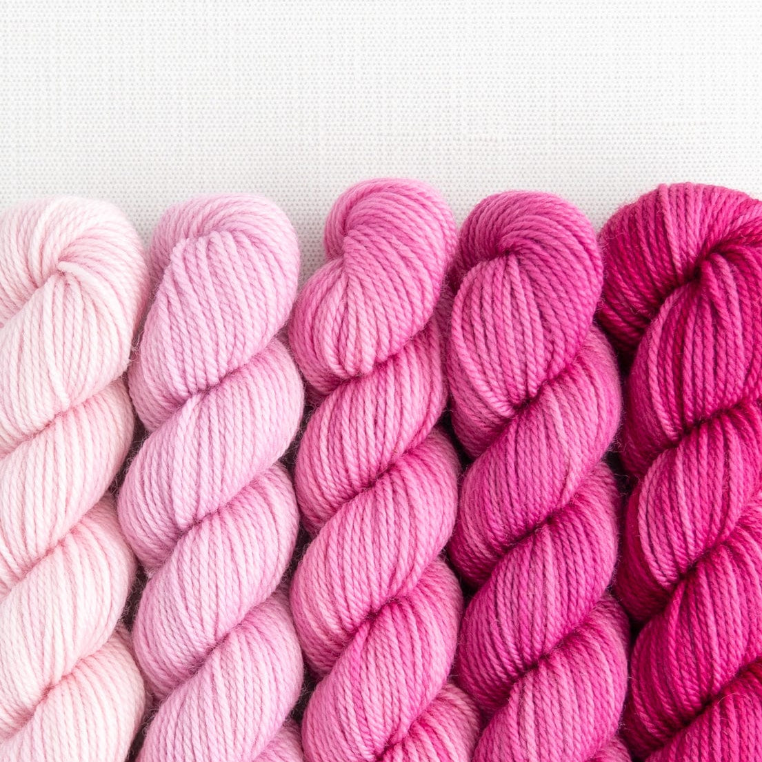 SweetGeorgia Yarns Mini-Skein Yarn Sets Hanami Party of Five / Tough Love / Mini-Skein Set