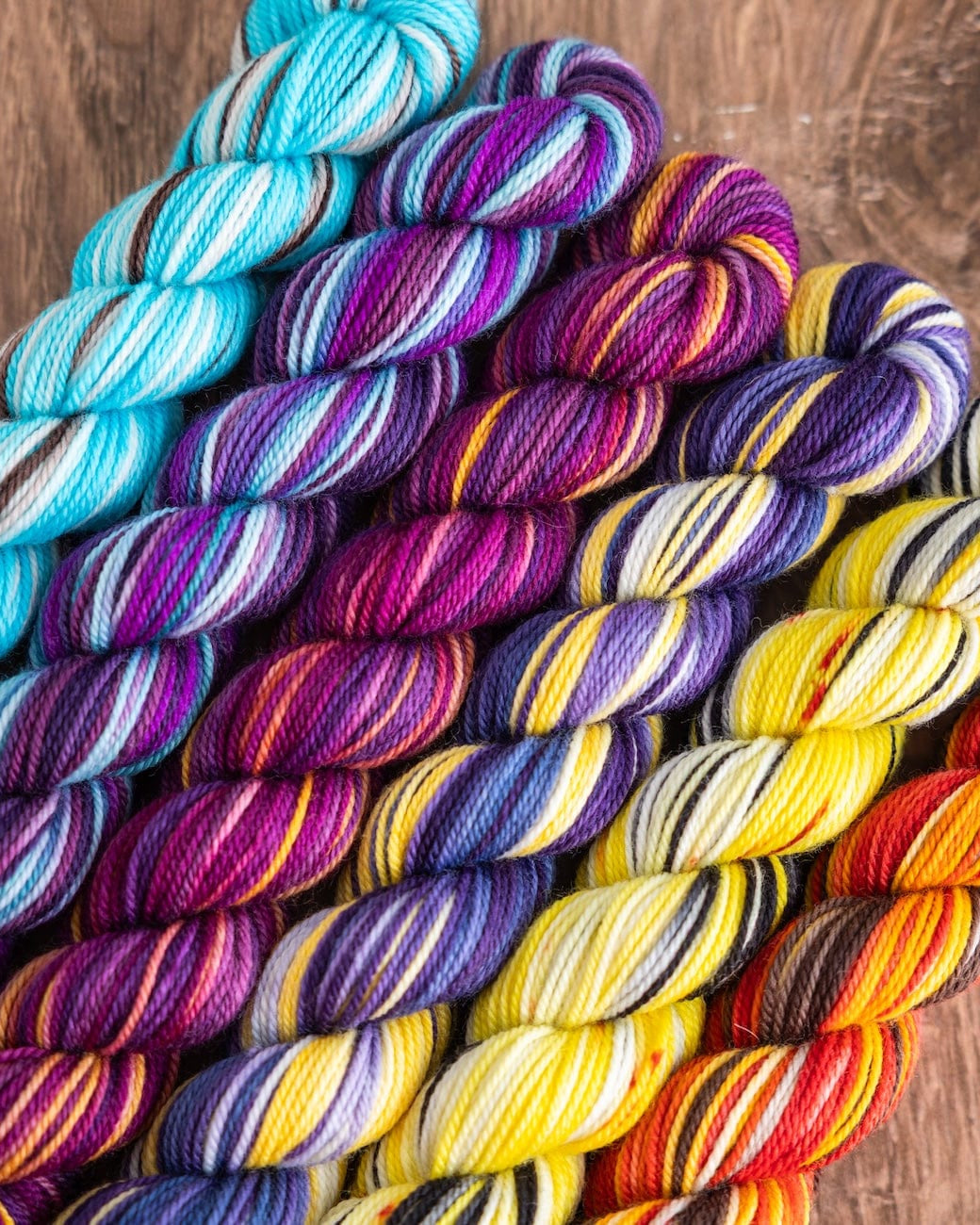 SweetGeorgia Yarns Mini-Skein Yarn Sets Hexa Hue / Anniversary Set