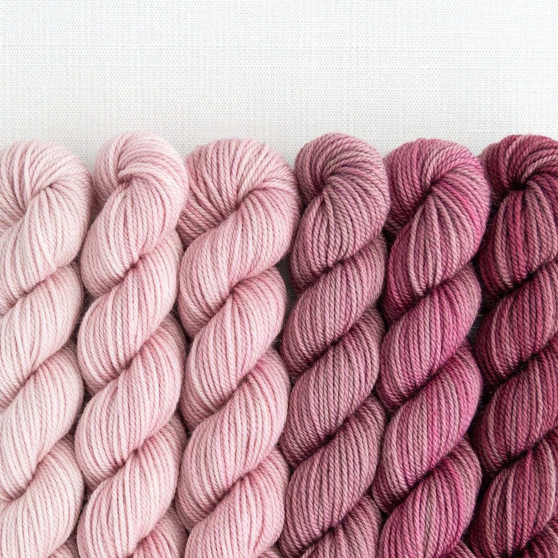 SweetGeorgia Yarns Mini-Skein Yarn Sets Lush Fade Mini Colour Fade / Tough Love Sock
