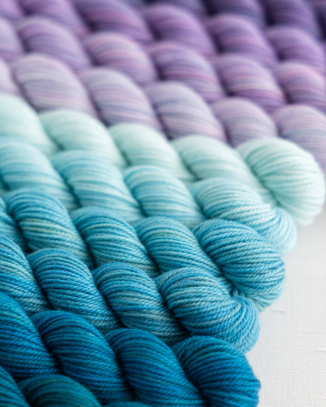 SweetGeorgia Yarns Mini-Skein Yarn Sets Mini Colour Fade / Tough Love Sock